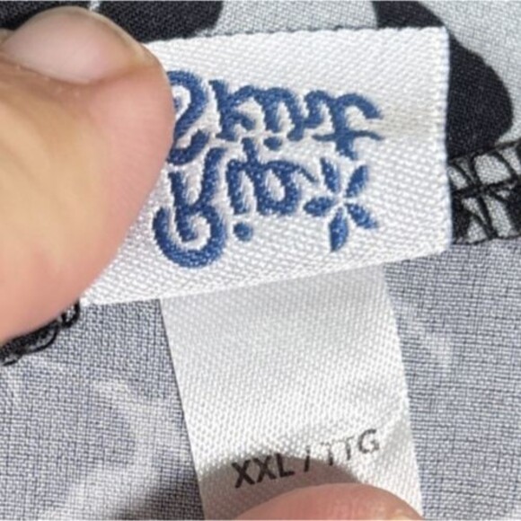 Rip Skirt Mini Dress Women’s XXL Sun Dress Night Blooms Hawaiian Beach Resort - Picture 9 of 12